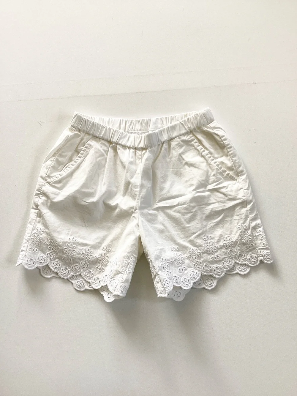 Hanna Andersson White Eyelet Shorts